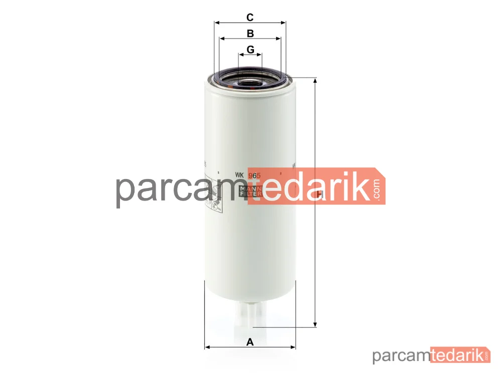 MANN FILTER WK965X | Yakıt Filtresi