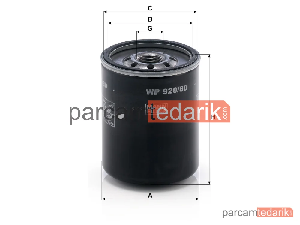 MANN FILTER WP920/80 | Yağ Filtresi — Opel Campo 2.5 TD 94-01
