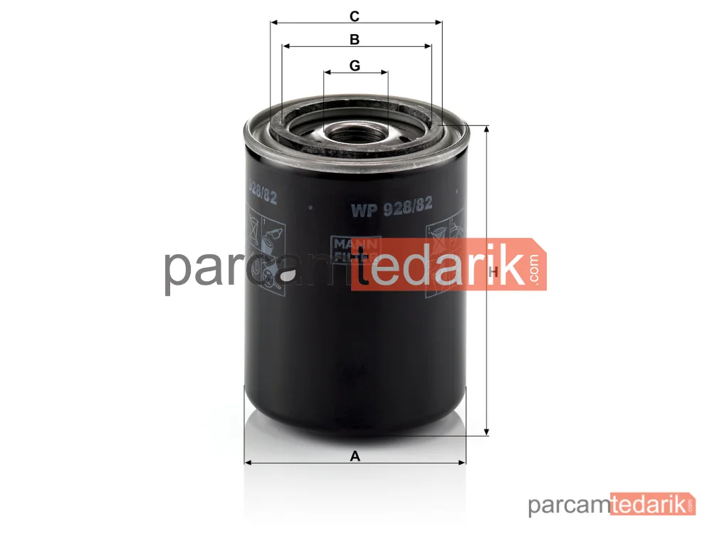 MANN FILTER WP928/82 | Yağ Filtresi — Nissan Primera 2.0 TD 96-01