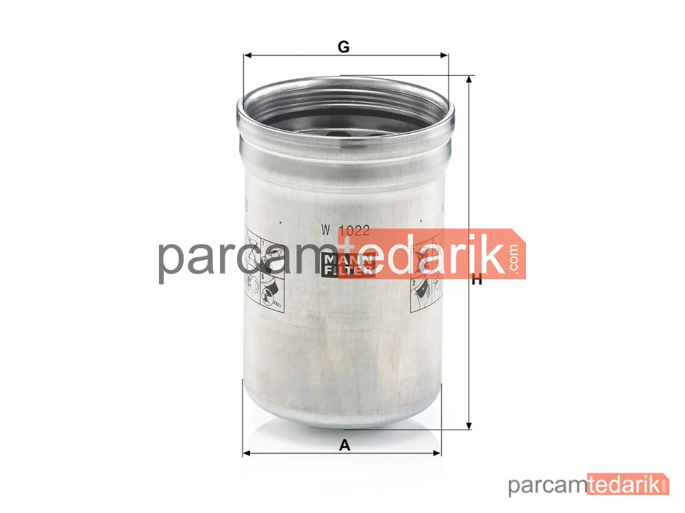MANN FILTER W1022 | Endüstriyel Filtre