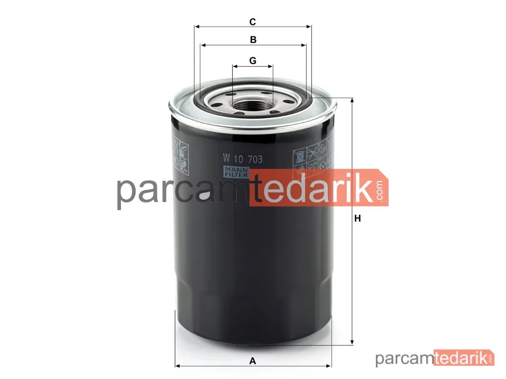 MANN FILTER W10703 | Yağ Filtresi