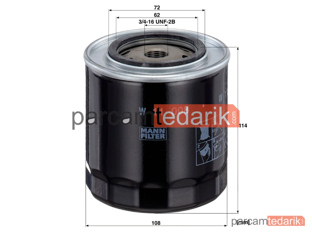 MANN FILTER W11008 | Endüstriyel Filtre