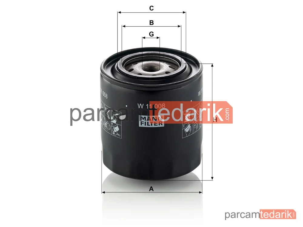 MANN FILTER W11008 | Endüstriyel Filtre