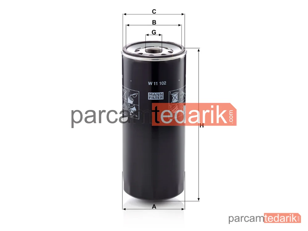 MANN FILTER W11102 | Yağ Filtresi