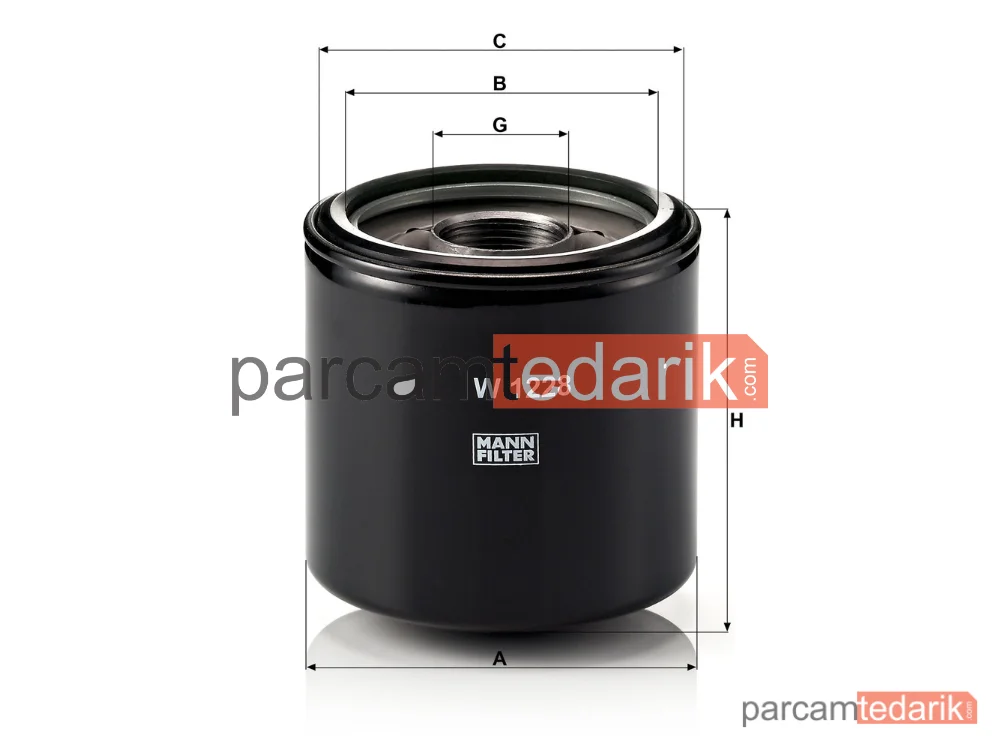 MANN FILTER W1228 | Yağ Filtresi
