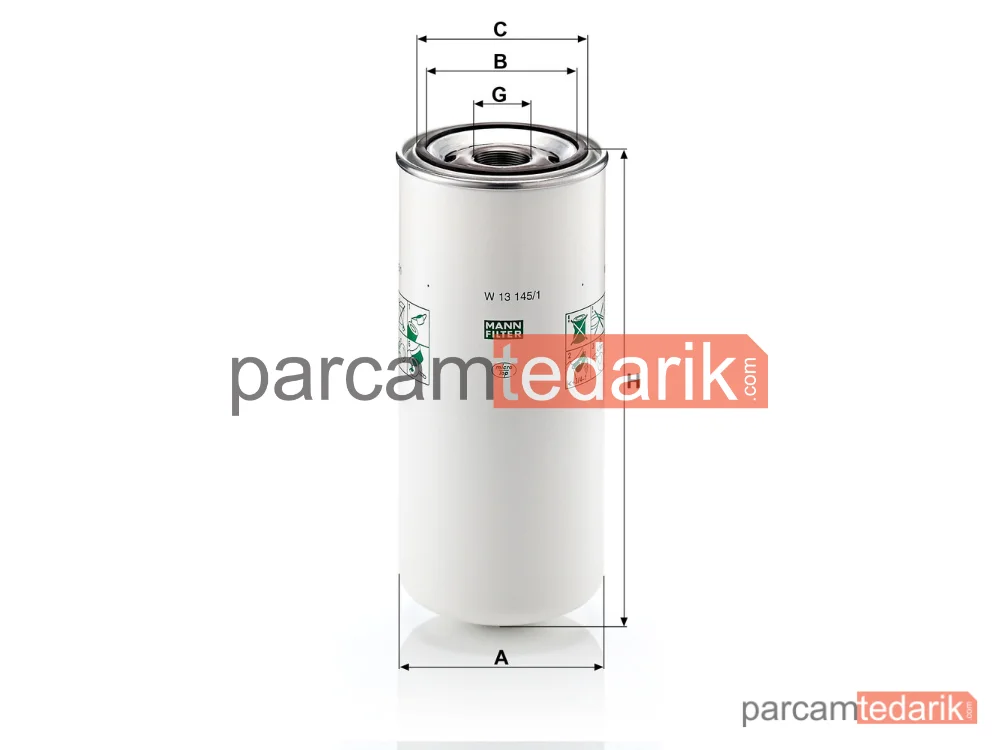 MANN FILTER W13145/1 | Yağ Filtresi — MWM