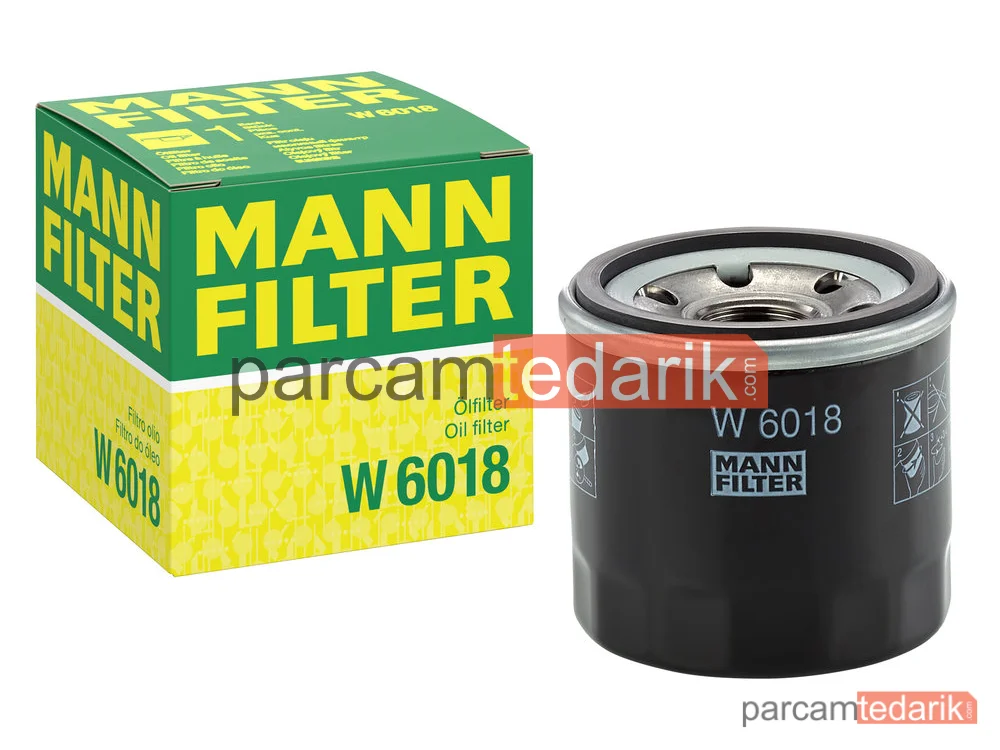 MANN FILTER W6018 | Yağ Filtresi — Mazda 6 Sedan 2.0-2.5 13=>