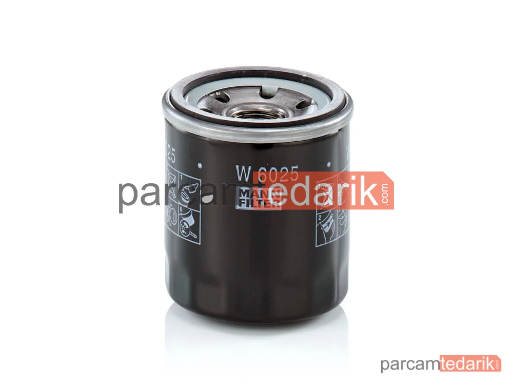 MANN FILTER W6025 | Yağ Filtresi — Renault Megane IV 1.6 16V H4M 15 =>, Dacia Duster II 1.6 SCE H4M 18 =>