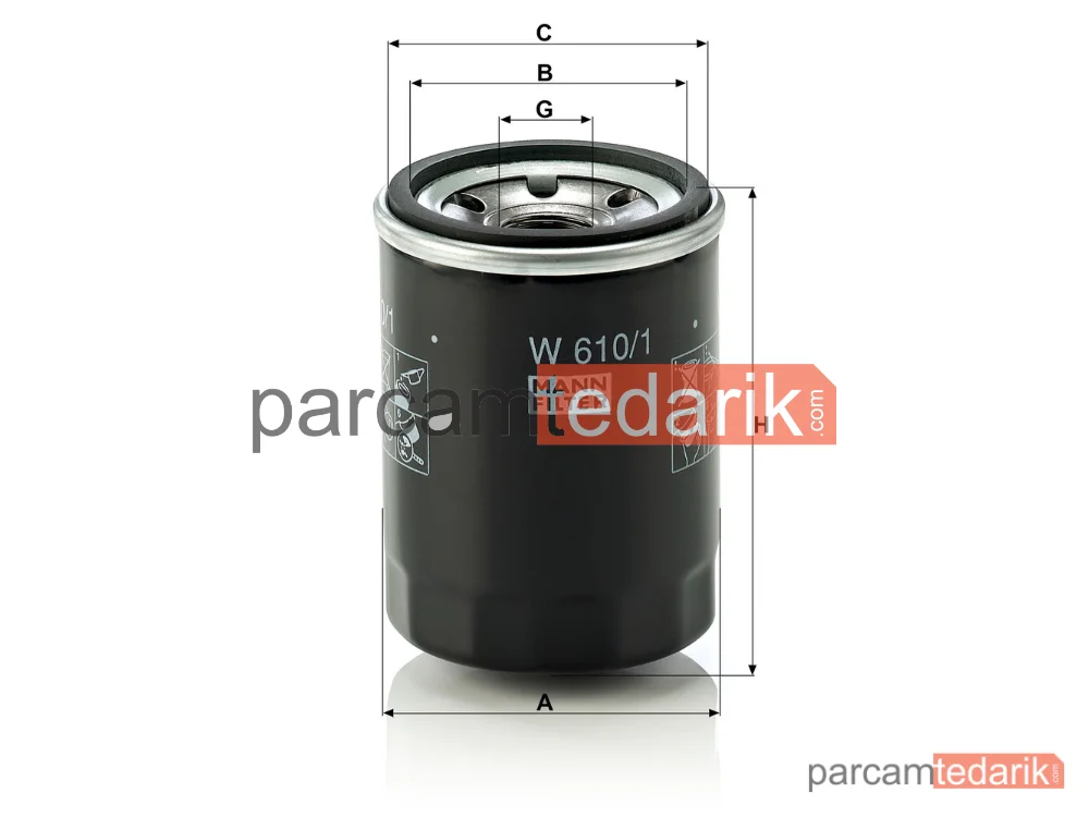 MANN FILTER W610/1 | Yağ Filtresi — Suzuki Vitara .6 12=>