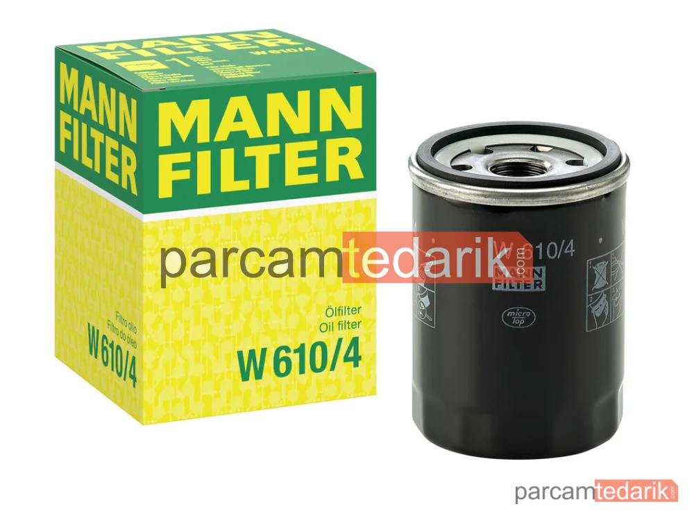 MANN FILTER W610/4 | Yağ Filtresi — Nissan Micra III 1.2 16V 03-10