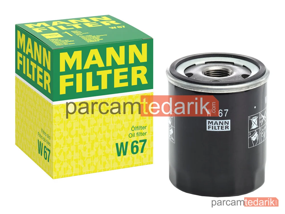 MANN FILTER W67 | Yağ Filtresi — Mitsubishi Colt VI 1.3-1.1-1.5 04-12