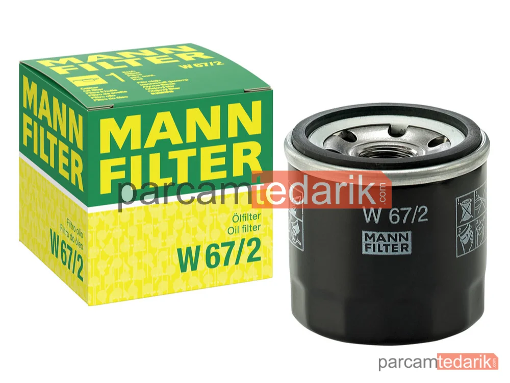 MANN FILTER W67/2 | Yağ Filtresi — Daihatsu YRV 1.3 01=>