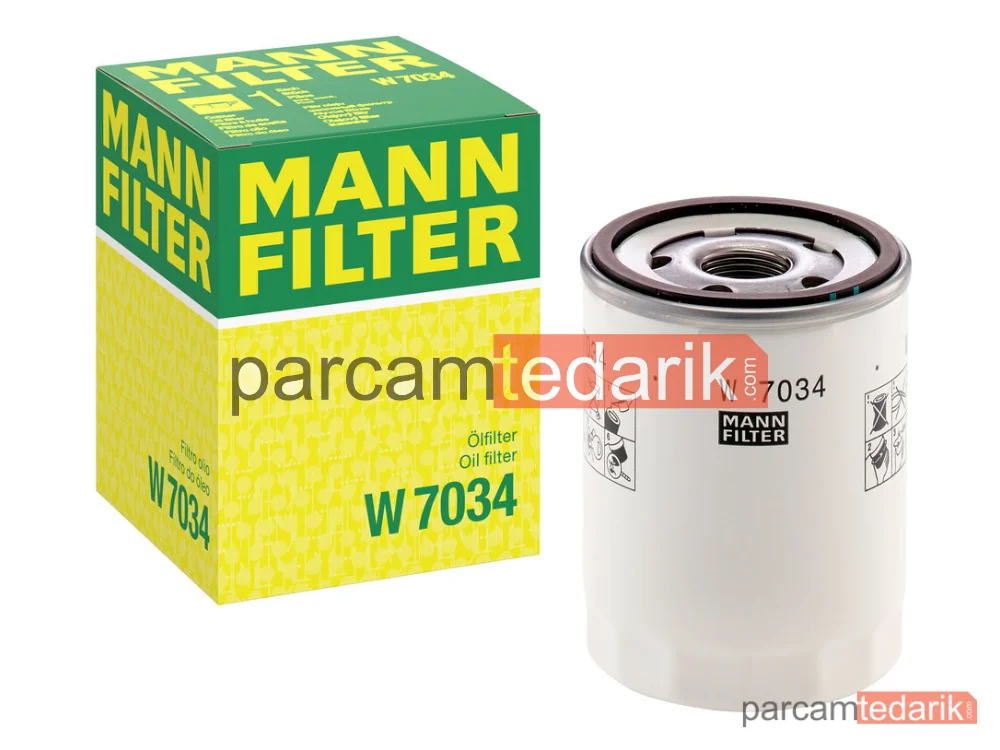 MANN FILTER W7034 | Yağ Filtresi — Ford Tourneo Custom 2.0 Ecoblue 15=>