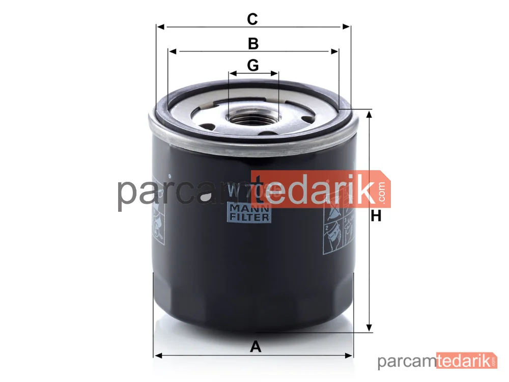 MANN FILTER W7035 | Yağ Filtresi — Chryslr Neon 2.0 16V 94-99