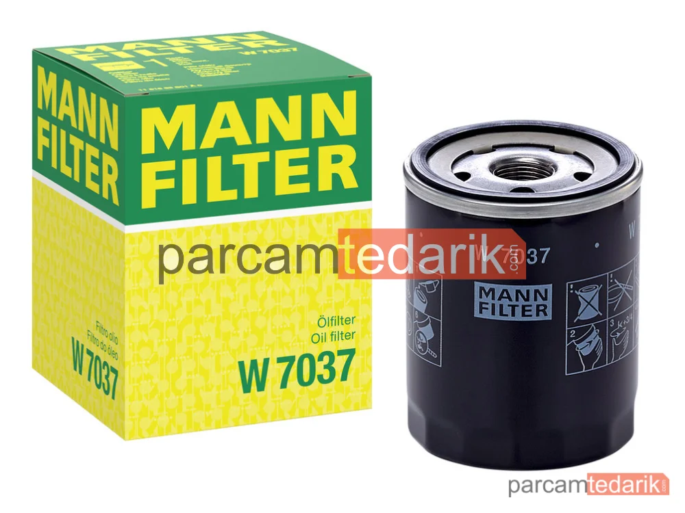MANN FILTER W7037 | Yağ Filtresi — Subaru Outback 2.0 D AWD 08=>