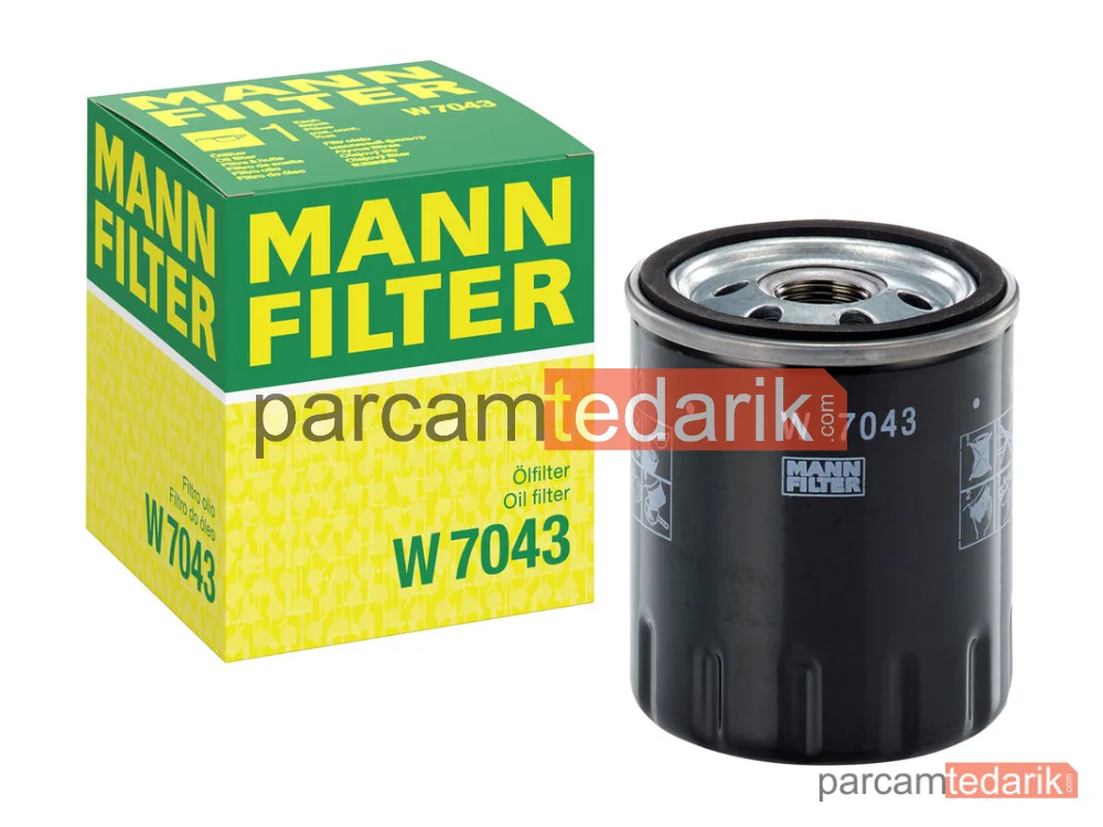 MANN FILTER W7043 | Yağ Filtresi — Ford C-Max II 2.0 Tdci 15=>, Grand C-Max 2.0 Tdci 15=>