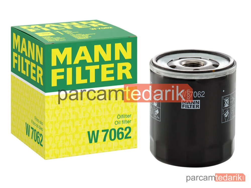 MANN FILTER W7062 | Yağ Filtresi — Volkswagen Polo 1.4 TDİ 14=>