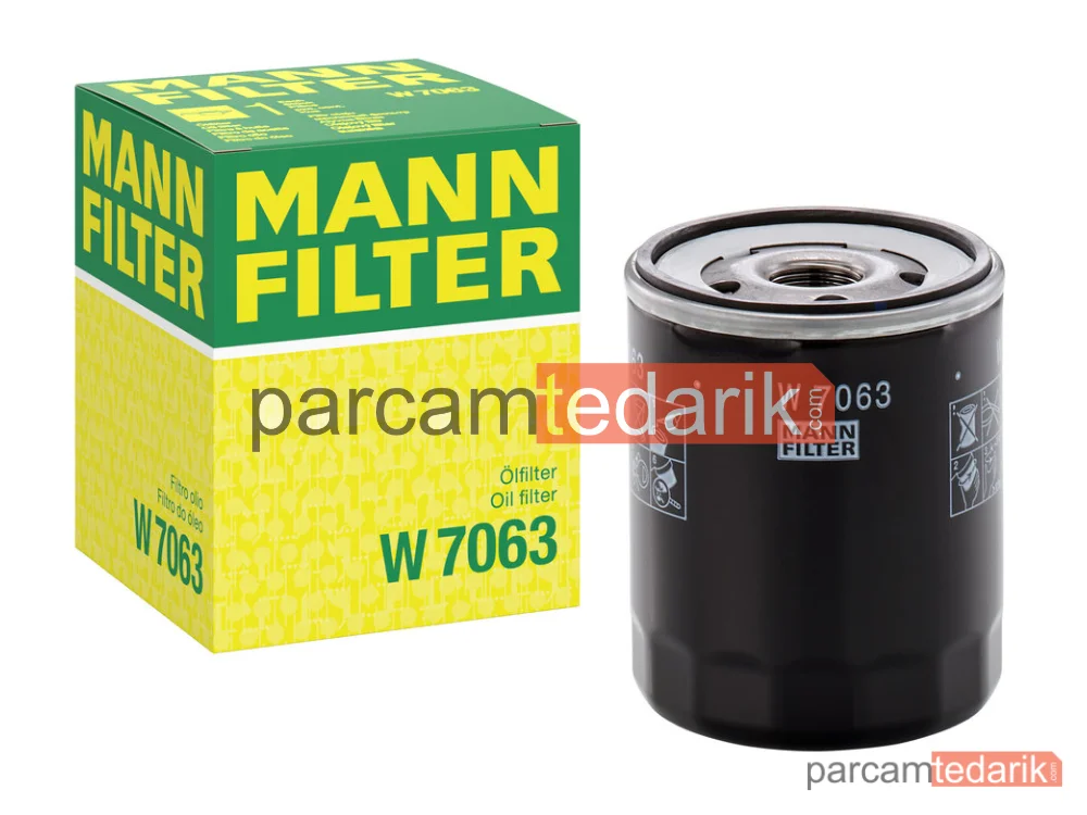 MANN FILTER W7063 | Yağ Filtresi — 508-Boxer-C4-C5-Expert-Jumper-Jumpy-2.0 Bluehdi Euro 6
