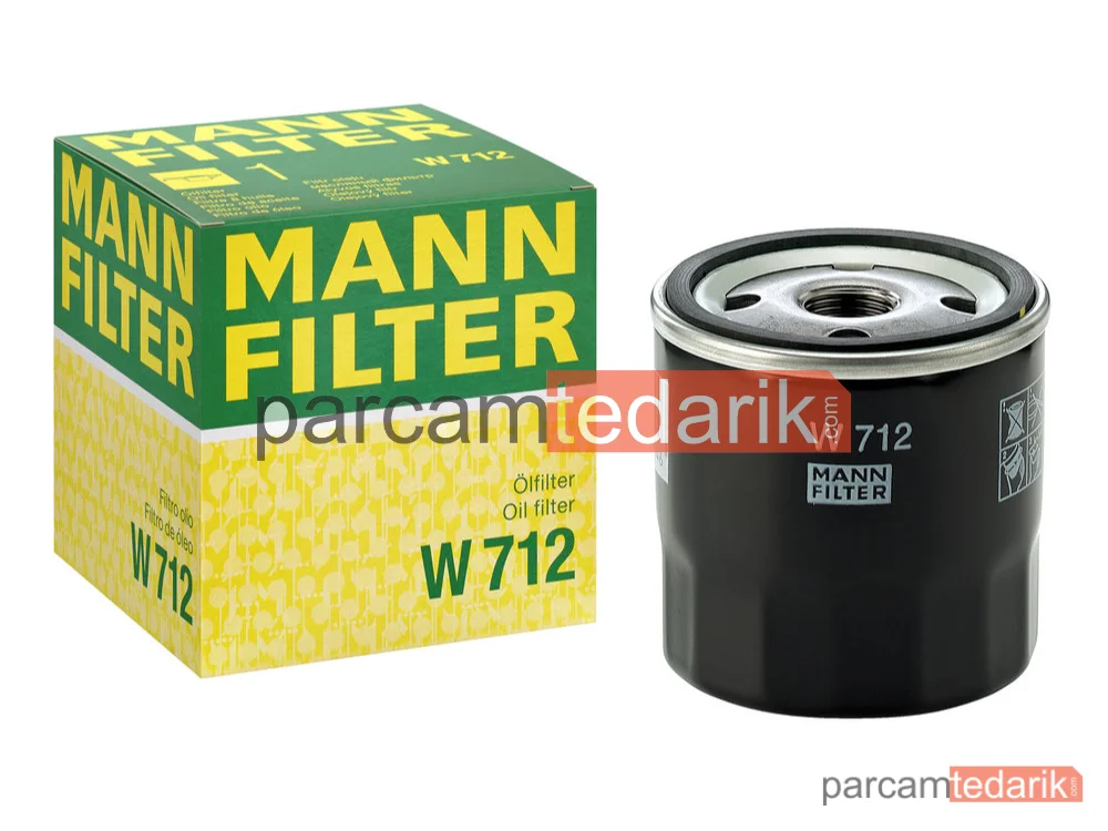 MANN FILTER W712 | Yağ Filtresi — Hidrolik Opel Kadett D 1.3 N 79-84
