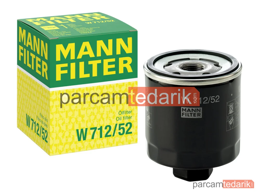 MANN FILTER W712/52 | Yağ Filtresi — Skoda Octavia I 1.6 96-04
