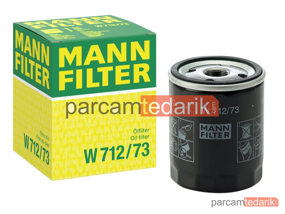 MANN FILTER W712/73 | Yağ Filtresi — Mazda 5 2.0 10=>
