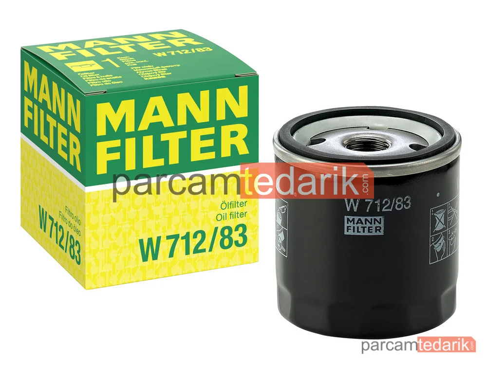 MANN FILTER W712/83 | Yağ Filtresi — Toyotaland Cruiser 2.4 84-93