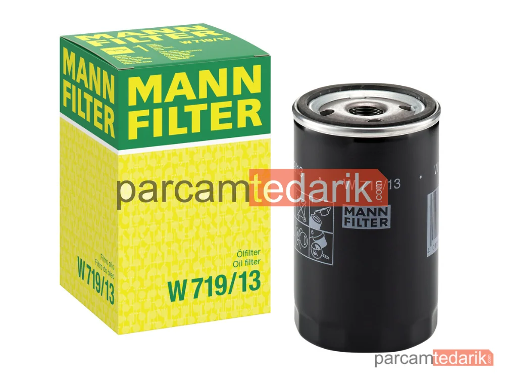 MANN FILTER W719/13 | Yağ Filtresi — Mercedes-Benz 124 Sedan 85-93, 190 W201 85-93