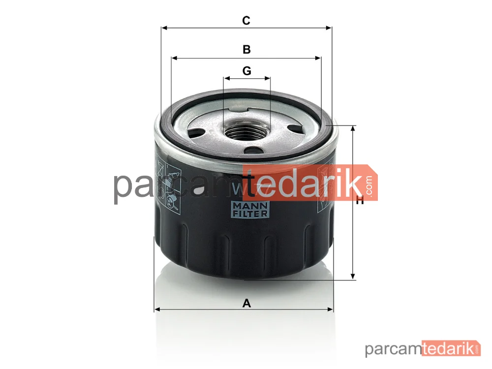 MANN FILTER W77 | Yağ Filtresi — Renualt 5 1.3 Automatik 79-84