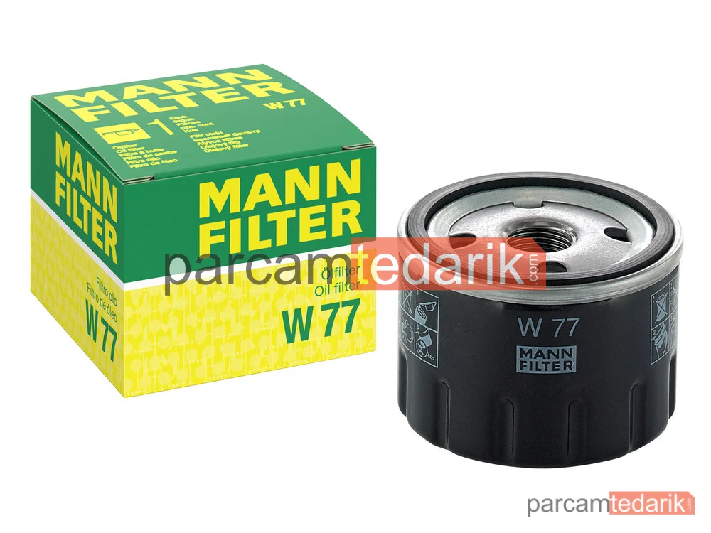 MANN FILTER W77 | Yağ Filtresi — Renualt 5 1.3 Automatik 79-84