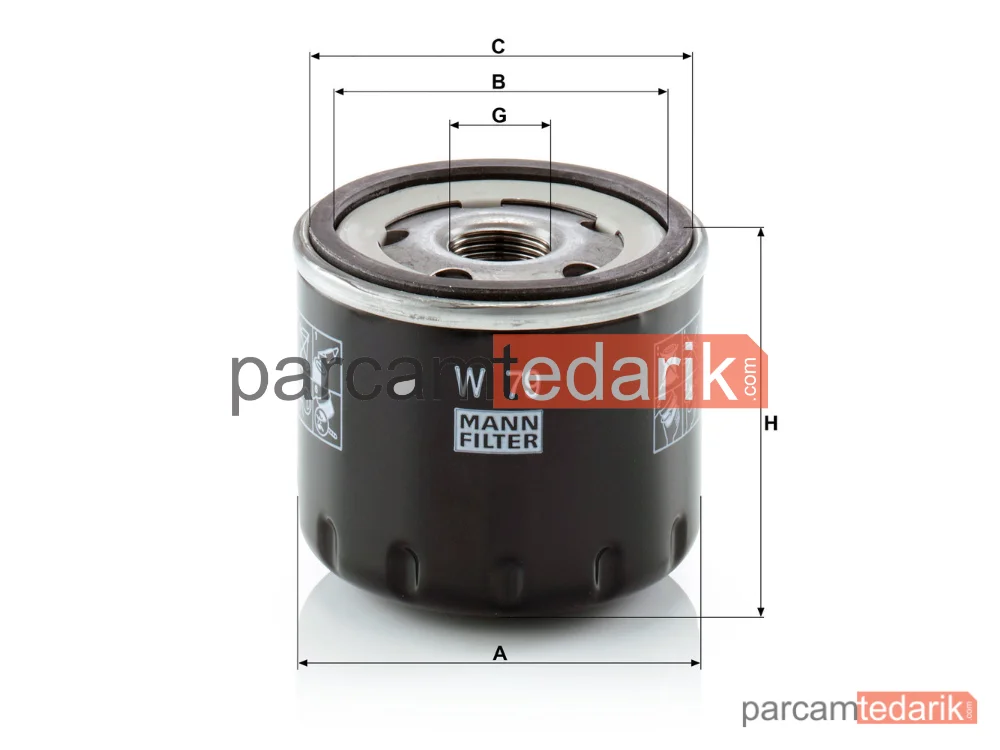 MANN FILTER W79 | Yağ Filtresi — Renault Clio V 1.0 SCE 19 =>, Clio III 1.5 DCI K9K 05-14