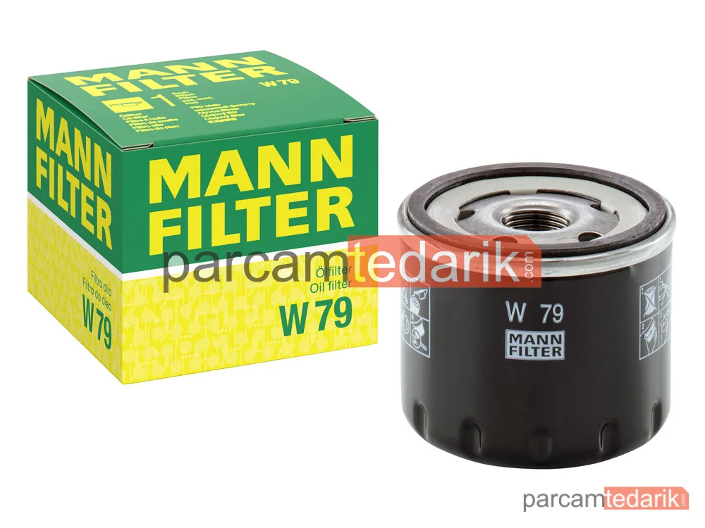 MANN FILTER W79 | Yağ Filtresi — Renault Clio V 1.0 SCE 19 =>, Clio III 1.5 DCI K9K 05-14
