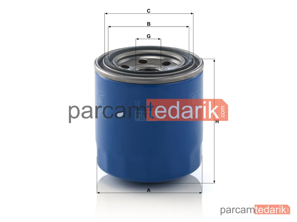 MANN FILTER W8017 | Yağ Filtresi — Kia Rio III 1.4 Cvvt 11=>