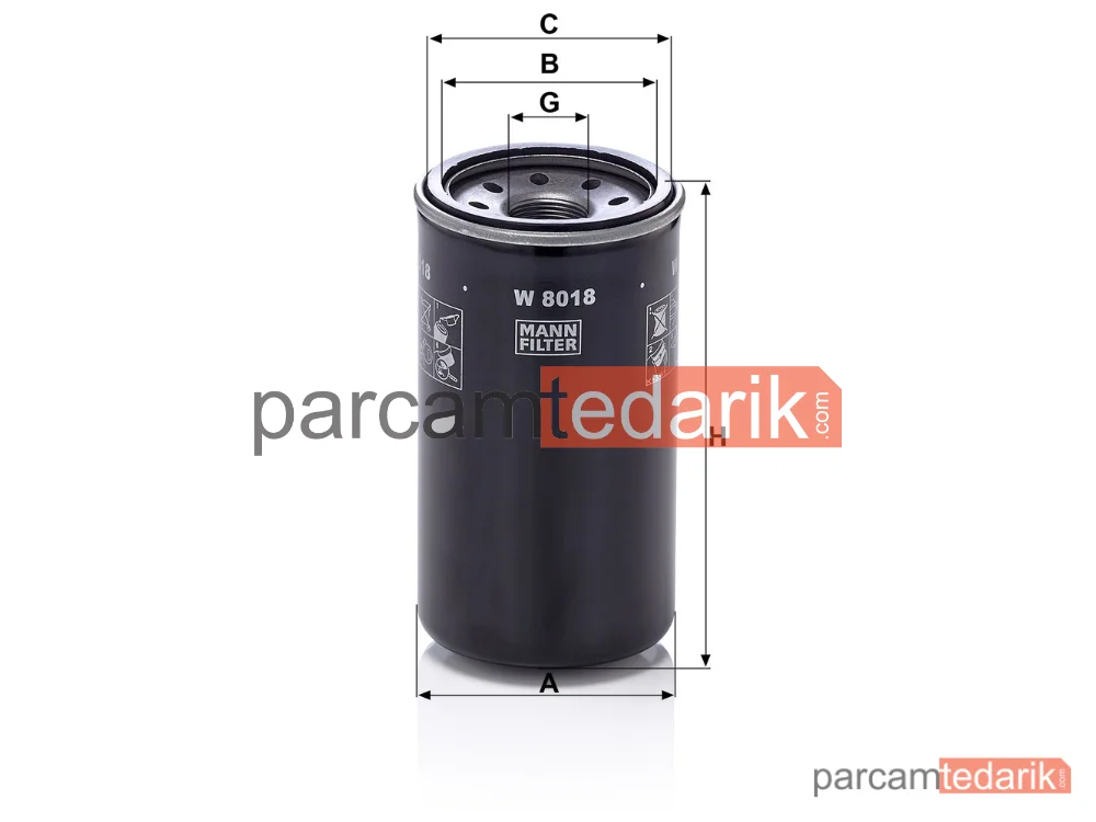 MANN FILTER W8018 | Yağ Filtresi — Isuzu D-Max I 2.5 Ditd 02-12