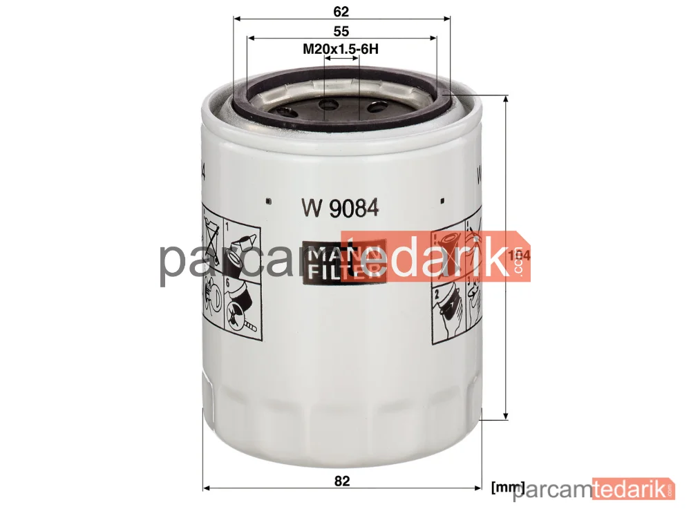 MANN FILTER W9084 | Yağ Filtresi