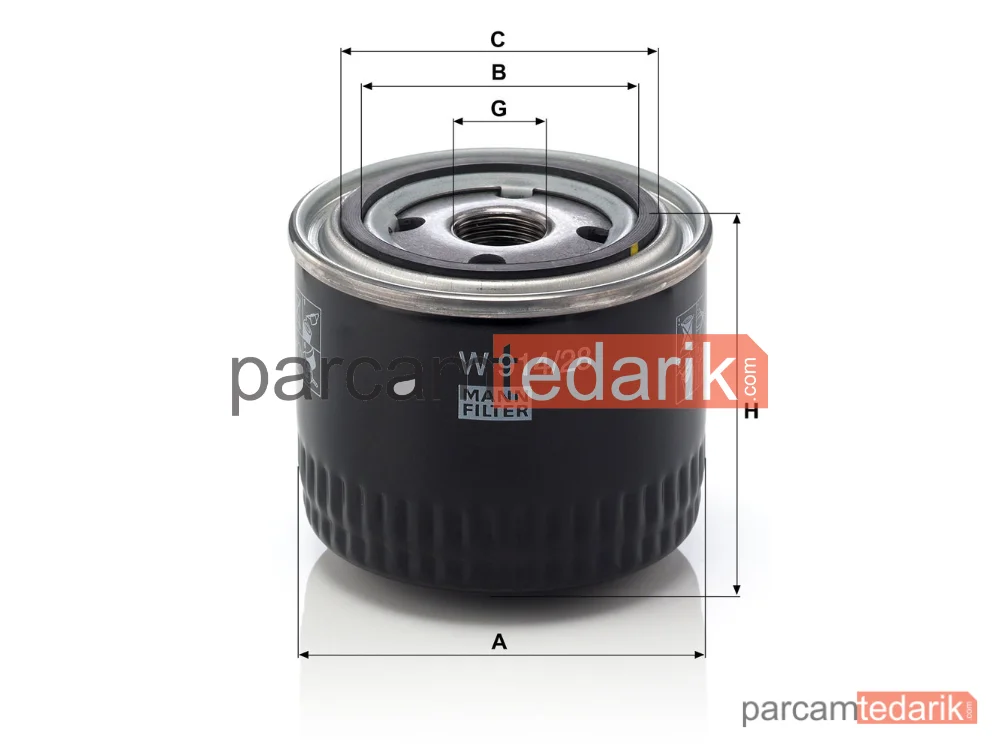 MANN FILTER W914/28 | Yağ Filtresi — Iveco Daily III 29 L 14 05-06