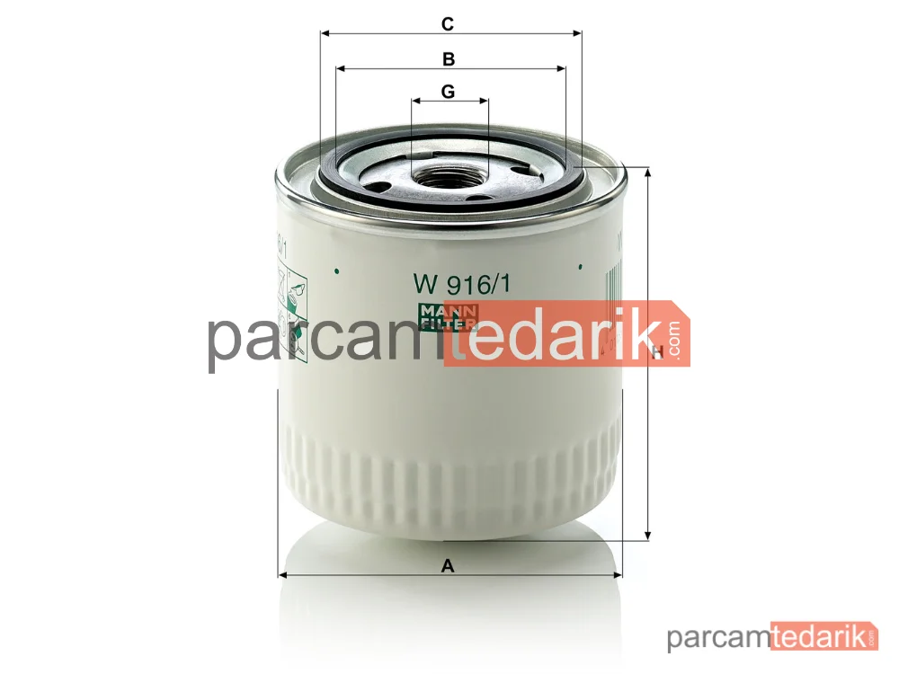 MANN FILTER W916/1 | Yağ Filtresi — Ford Transit 2.0 77-86
