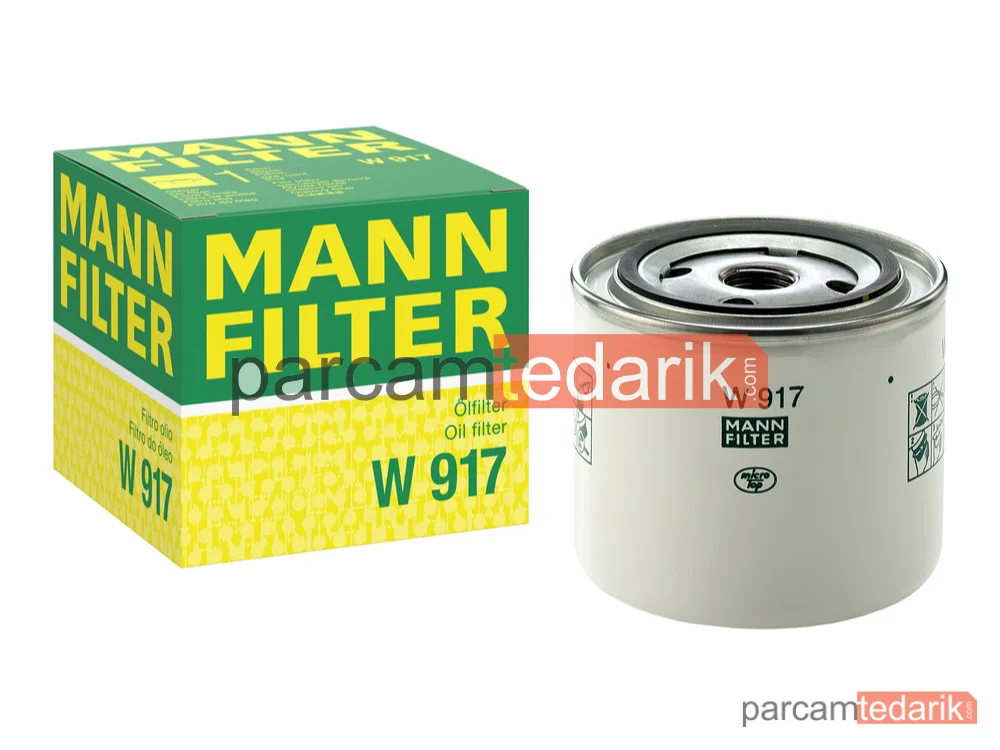MANN FILTER W917 | Yağ Filtresi — Hidrolik Volvo C70 I Coupe 2.3 T5 98-05, 2.4 T 98-05, 2.4 99-02