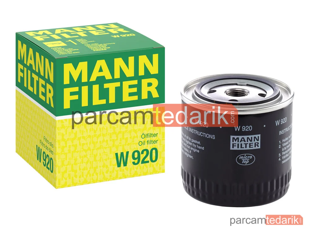 MANN FILTER W920 | Yağ Filtresi — Fendt Farmer 1 E 71=>