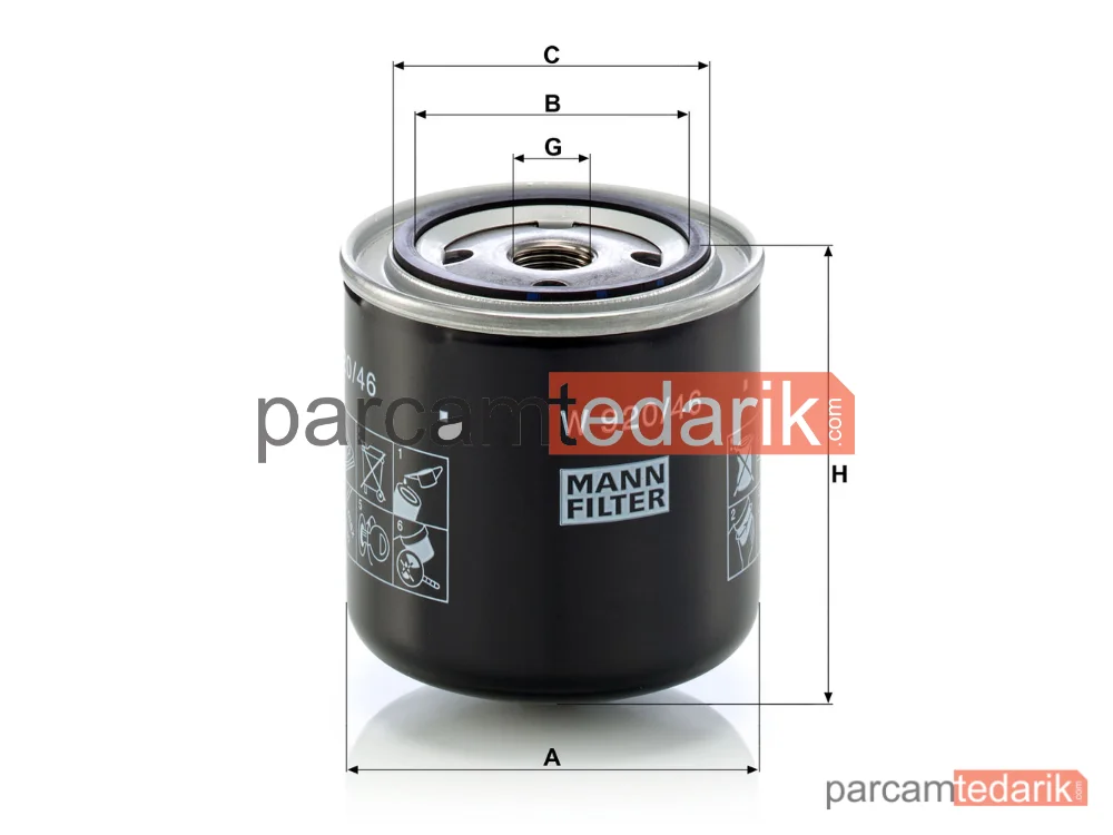 MANN FILTER W920/46 | Endüstriyel Filtre