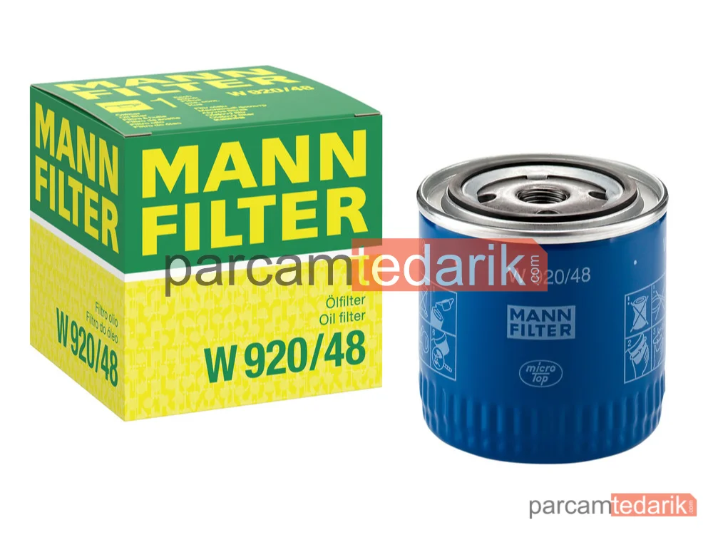MANN FILTER W920/48 | Yağ Filtresi — Nissan Primera 2.2 Dİ 02-07