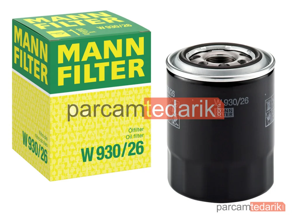 MANN FILTER W930/26 | Yağ Filtresi — Kia Carnival II 2.9 Crdi 01-06