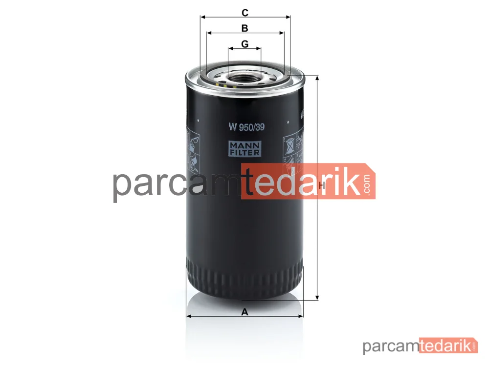 MANN FILTER W950/39 | Yağ Filtresi