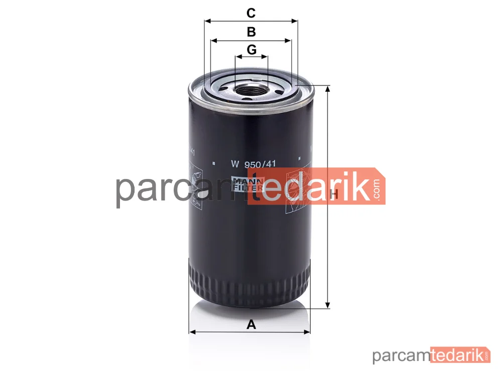 MANN FILTER W950/41 | Endüstriyel Filtre