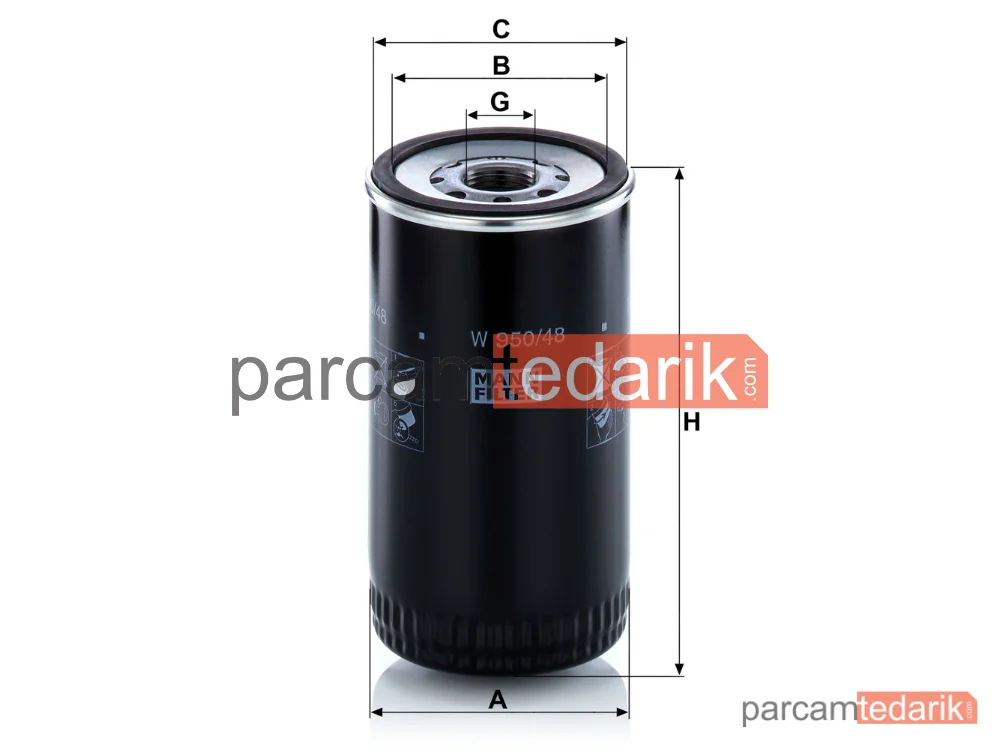 MANN FILTER W950/48 | Yağ Filtresi