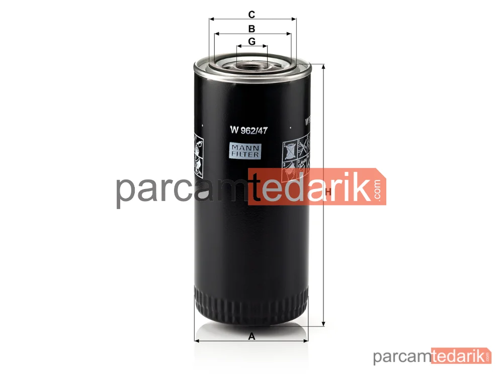 MANN FILTER W962/47 | Yağ Filtresi — Endüstriyel