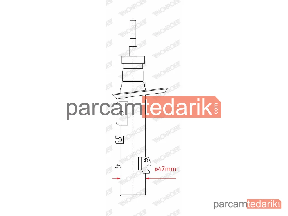 MONROE G8205 | Amortisör — Citroën C3 II, Citroën DS3, Citroën DS3 Cabrio