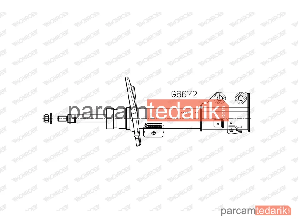 MONROE G8672 | Amortisör — Citroën C4 X, Citroën C4 III