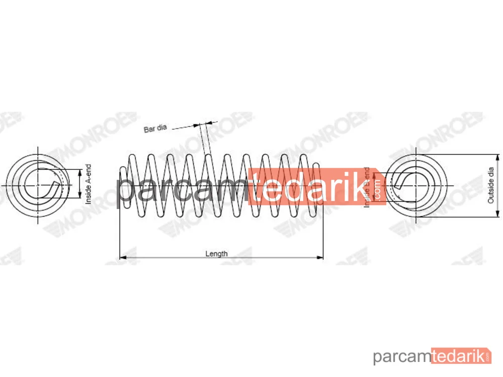 SP4616 | Helezon Yayı — Seat Leon ST, Audi A3 Limousine, Audi A3 Sportback