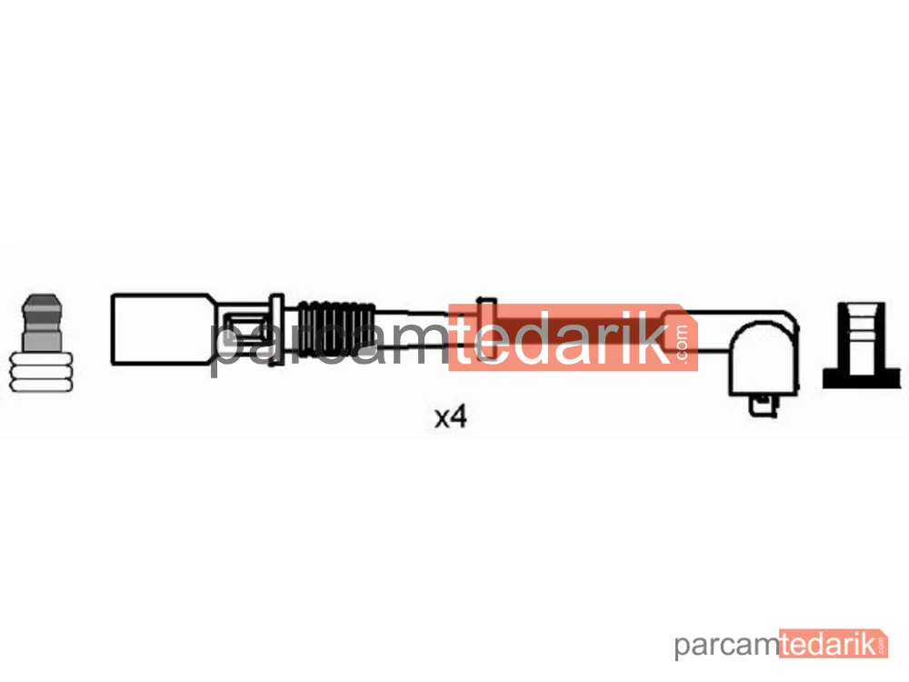 Buji Kablosu — Fiat Panda, Fiat Panda Kasa/eğik Arka, Fiat Palio - 8192