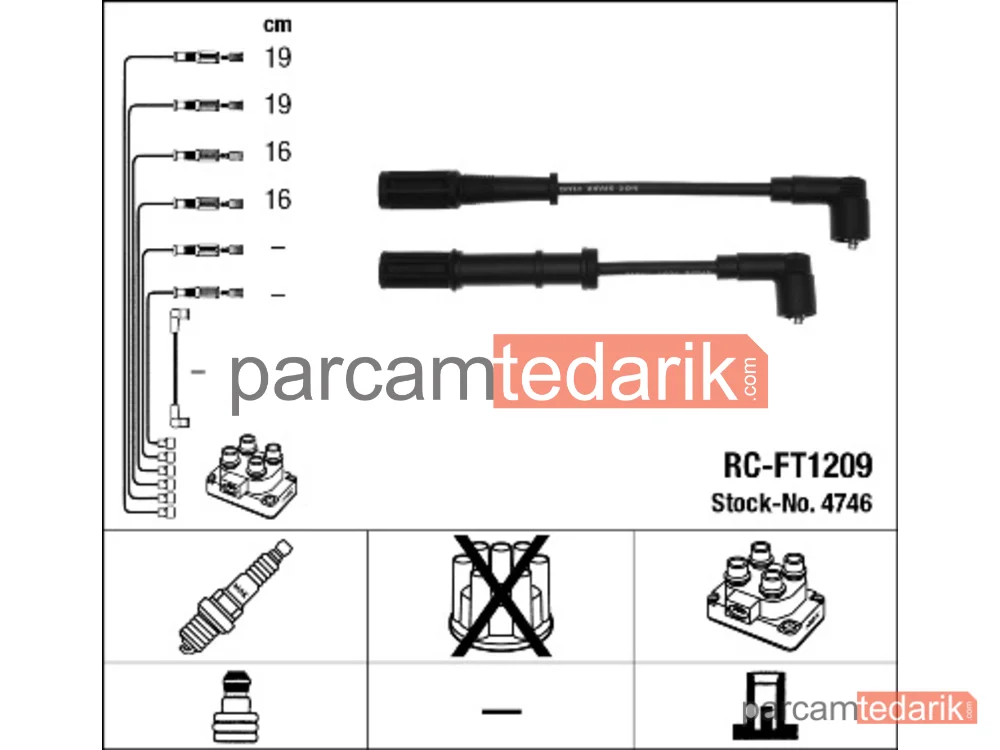 Buji Kablosu — Fiat Punto Evo, Fiat Grande Punto, Lancia Ypsilon - 4746